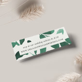 Pressierte botanische Hochzeitsseiten-Website RSVP