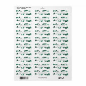 Pressierte botanische Rücksendeadresse | Smarald (Vorne)