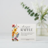 Pressierte Wildblumen Diellerumschließkarten Begleitkarte (Stehend Vorderseite)