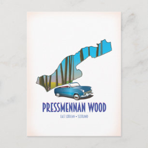 Pressmennan-Wald Schottland Postkarte