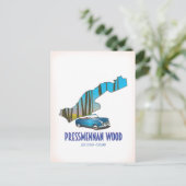 Pressmennan Wood Scotland Postkarte (Stehend Vorderseite)