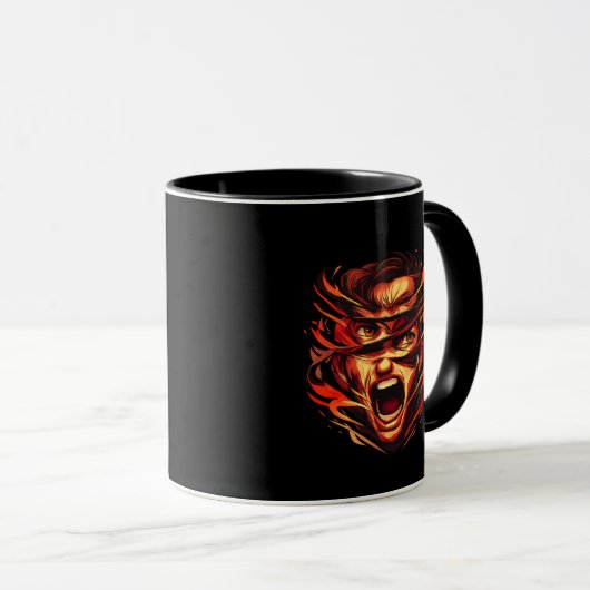 Pressure Mask Graphic Mug | Bold Urban Expression Tasse (VorderseiteRechts)