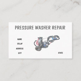 Pressure Washer Repair Visitenkarte