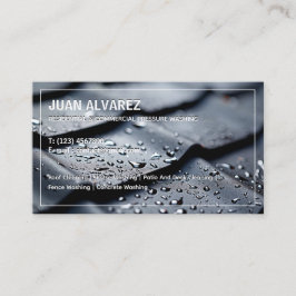 Pressure Washing Bilingual Spanish Business Card Visitenkarte