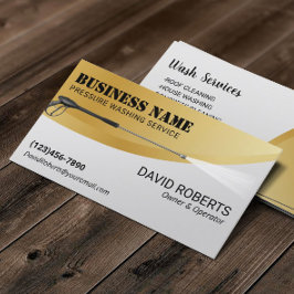 Pressure Washing Modern Gold Power Wash Cleaning Visitenkarte