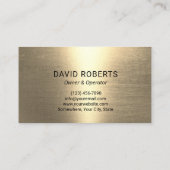 Pressure Washing Modern Gold Power Washer Cleaning Visitenkarte (Rückseite)