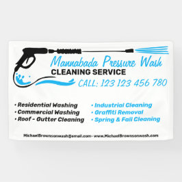 Pressure Washing Modern Power Wash Cleaner Shop Banner