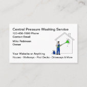 Pressure Washing Services Business Cards Visitenkarte (Vorderseite)