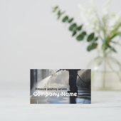 Pressure Washservice House Exterior Cleaner Visitenkarte (Stehend Vorderseite)