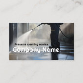 Pressure Washservice House Exterior Cleaner Visitenkarte (Vorderseite)