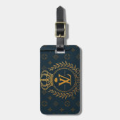 Prestige Ballpoint Pen – Royal Monogram "N" in Gol Gepäckanhänger (Vorderseite vertikal)