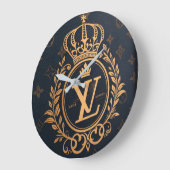 Prestige Ballpoint Pen – Royal Monogram "N" in Gol Große Wanduhr (Winkel)