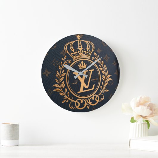 Prestige Ballpoint Pen – Royal Monogram "N" in Gol Große Wanduhr (Zuhause)