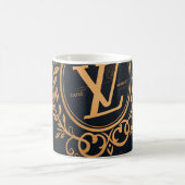 Prestige Ballpoint Pen – Royal Monogram "N" in Gol Kaffeetasse (Mittel)
