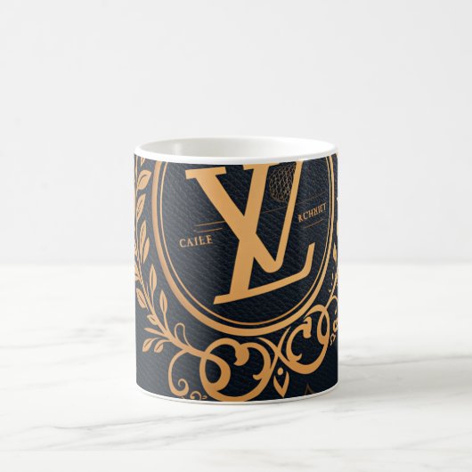 Prestige Ballpoint Pen – Royal Monogram "N" in Gol Kaffeetasse (Mittel)
