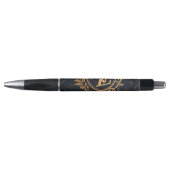 Prestige Ballpoint Pen – Royal Monogram "N" in Gol Kugelschreiber (Vorderseite)