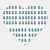 Prestige Blume, Boho-Wildblumen-Kernnetz Herz-Aufkleber (Vorderseite)