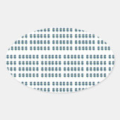 Prestige Blume, Boho-Wildblumen-Kernnetz Ovaler Aufkleber (Vorderseite)