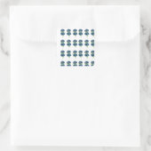 Prestige Blume, Boho-Wildblumen-Kernnetz Quadratischer Aufkleber (Tasche)