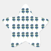 Prestige Blume, Boho-Wildblumen-Kernnetz Stern-Aufkleber (Vorderseite)