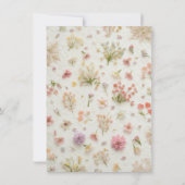 Prestige Blume Elegante Hochzeit Einladung (Rückseite)