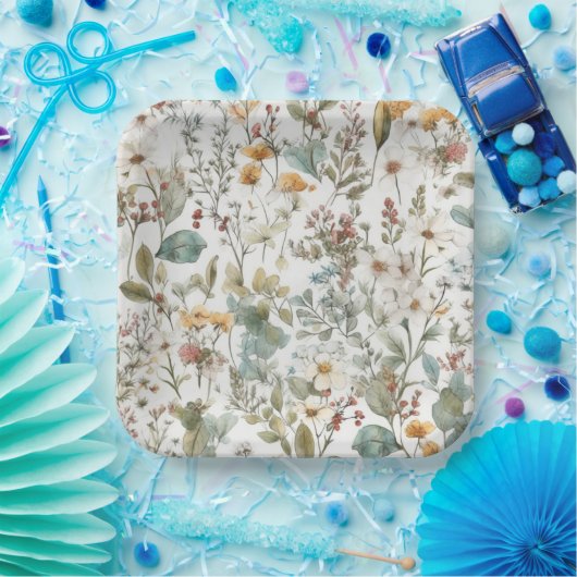 Prestige Blume Pappteller (Party)