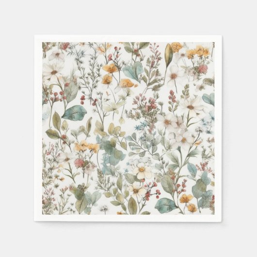 Prestige Blume Serviette (Vorderseite)