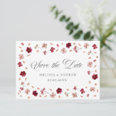 Prestige Blume und Foto Save The Date (Stehend Vorderseite)
