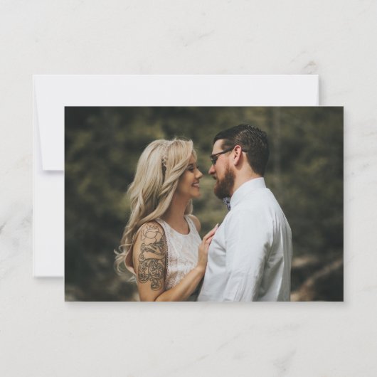 Prestige Blume und Foto Save The Date (Rückseite)