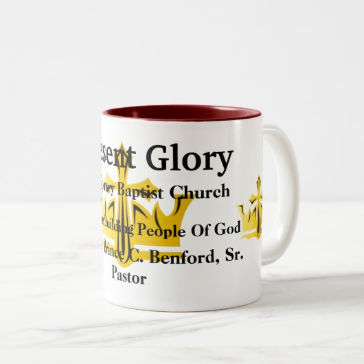 Prestige Glory Baptist Church Zweifarbige Tasse (VorderseiteRechts)