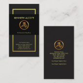 Prestige Gold Lines Exquisite Modern Chauffeur Visitenkarte (Vorne/Hinten)