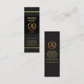 Prestige Gold Lines Moderner Chauffeur Mini Visitenkarte (Vorne/Hinten)