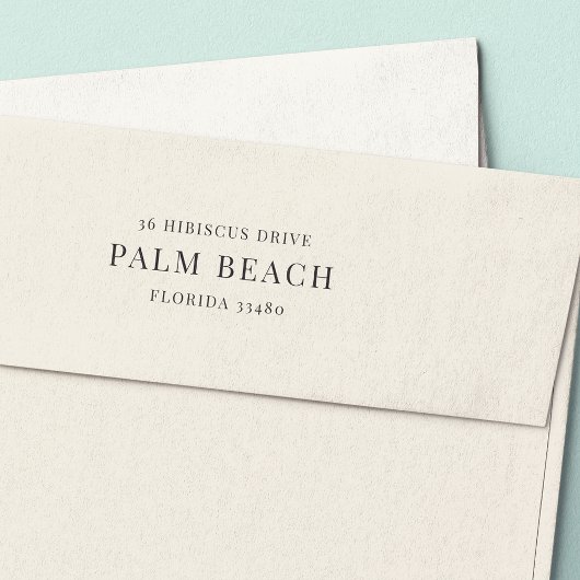 Prestige | Klassische Minimale Rücksendeadresse Permastempel