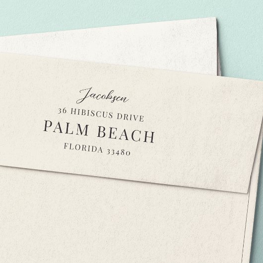 Prestige | Klassische Minimale Rücksendeadresse Permastempel