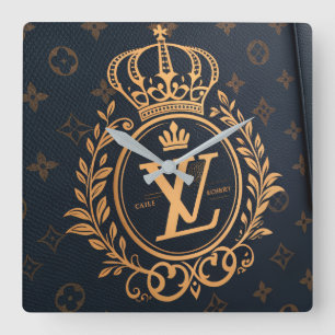 Prestige-Kugelschreiber – Royal Monogramm "N" in G Quadratische Wanduhr