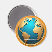 "Prestige Planet Glow" Magnet (Vorderseite/Rückseite)