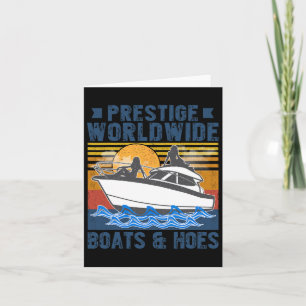Prestige Weltweit Boote und Häuser Vintag Retro Bo Karte
