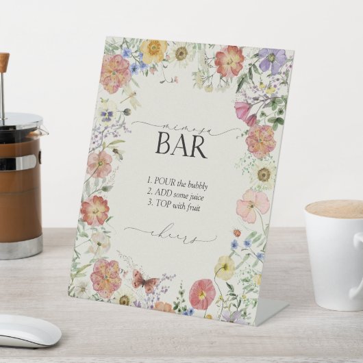 Prestige Wildblume Blumenkohl Brautparty Minosa Sockelschild (In SItu)