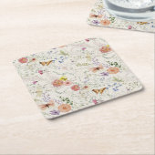 Prestige Wildblume Blumenkohl Brautparty Rechteckiger Pappuntersetzer (angewinkelt)