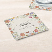 Prestige Wildblume Blumenkohl Brautparty Rechteckiger Pappuntersetzer (angewinkelt)