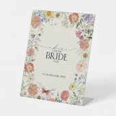 Prestige Wildblume Floral Brautparty Beratung Sockelschild (Vorderseite)