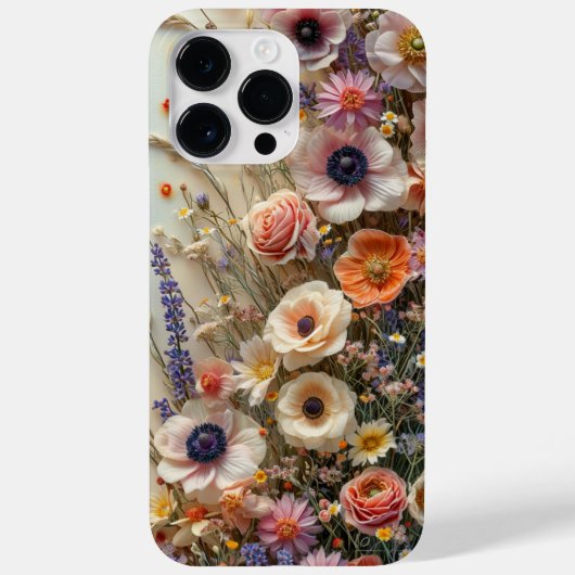 Prestige Wildblume Künstlerisches Blumenmuster Case-Mate iPhone Hülle (Rückseite)