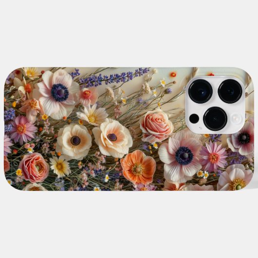 Prestige Wildblume Künstlerisches Blumenmuster Case-Mate iPhone Hülle (Rückseite (Horizontal))