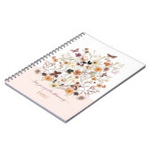 Prestige Wildblumen Individuelle Name Botanisches Notizblock (Linke Seite)