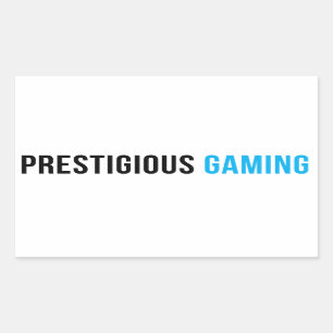 Prestigezeichner Gaming-Aufkleber Rechteckiger Aufkleber