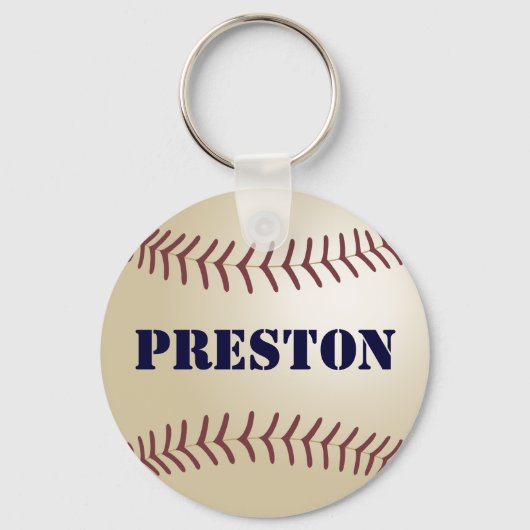 Preston Baseball Keychain von 369MyName Schlüsselanhänger (Vorderseite)