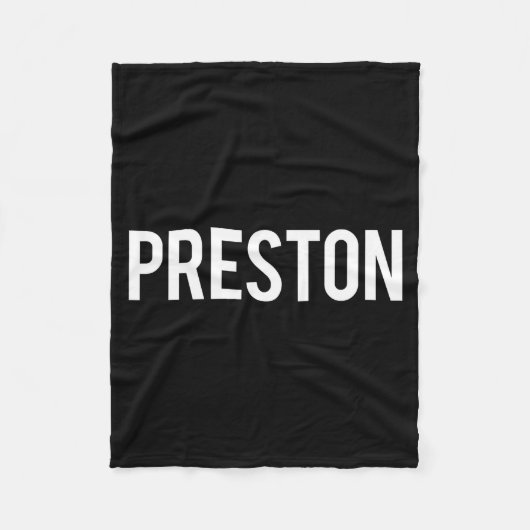 Preston - Cool New Funny Name Fan Gift Tee Fleecedecke (Vorderseite)