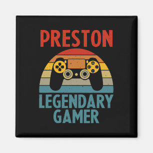 Preston Geschenk Name Personalisiert Lustig Gaming Magnet