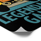 Preston Geschenk Name Personalisiert Lustig Gaming Poster (Ecke)