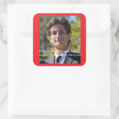 Preston, I Liebe Jack Schlossberg Quadratischer Aufkleber (Tasche)